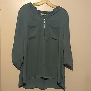 Dusty blue sz 0x tunic